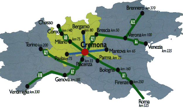  Vai alla mappa nord Italia grande